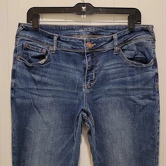 Maurices Blue Boot Cut Jeans Classic Jeans Size 12 Short - Picture 2 of 10